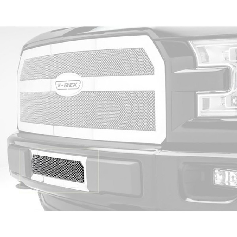 T-Rex Upper Class Series Mesh Bumper Grille, 1 Piece - Polished Stainless Steel