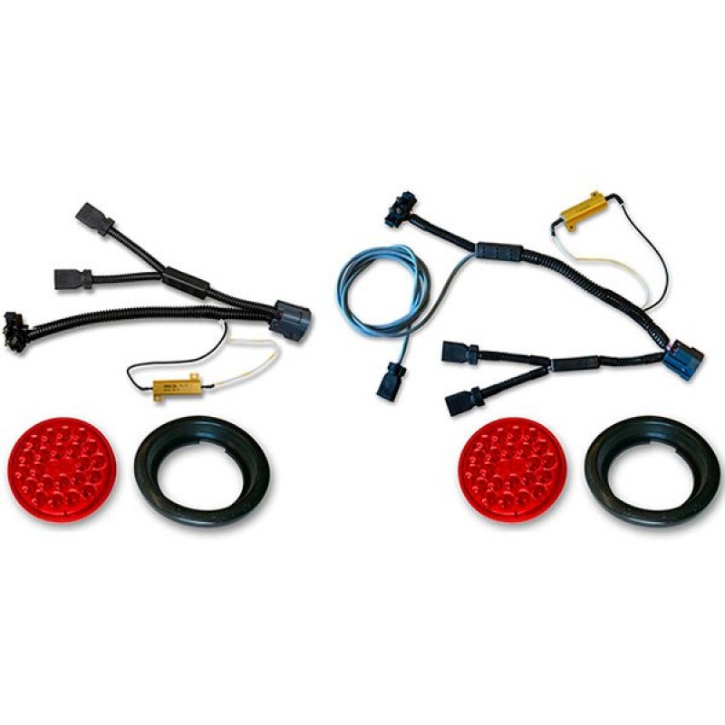 Poison Spyder 4" LED Taillight Kit with Wiring Harness