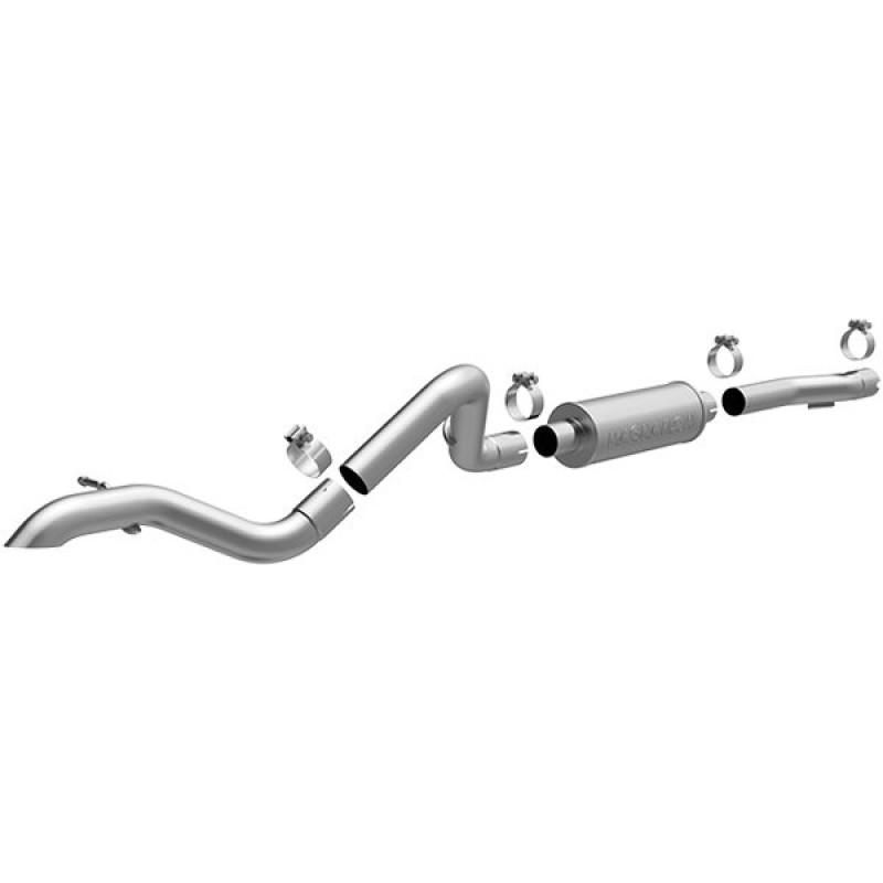 MagnaFlow Rock Crawler High-Clearance 2.5" Performance Exhaust System, Single Outlet - Stainless Steel