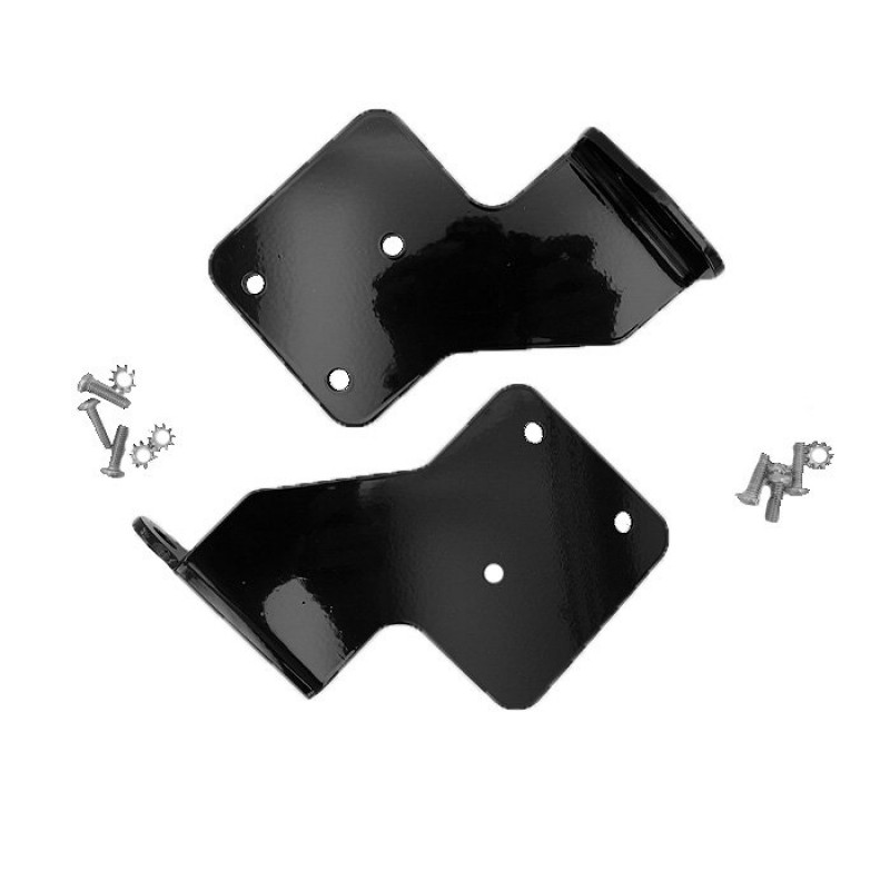 Wicked Trails CB Willy Antenna Mount Brackets, Gloss Black - Pair