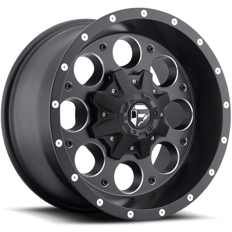 Fuel Off-Road Revolver Series Wheel - 15"x10" - Bolt Pattern 5x5.5" - Backspacing 3.75" - Offset -43 - Matte Black