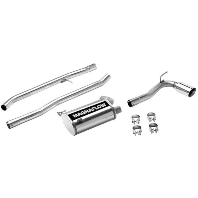 MagnaFlow MF Series 2.25" Performance Cat-Back Exhaust System, Single Outlet - Stainless Steel