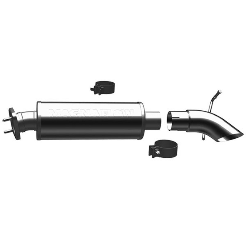 MagnaFlow Off-Road Pro-Series 2.5" Cat-Back Exhaust System, Single Outlet - Stainless Steel
