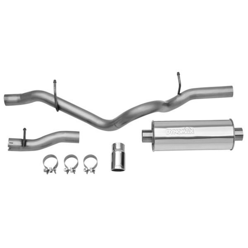Dynomax Single 2.5" Ultra Flo Cat-Back System with 4" Tip and Muffler, Stainless Steel