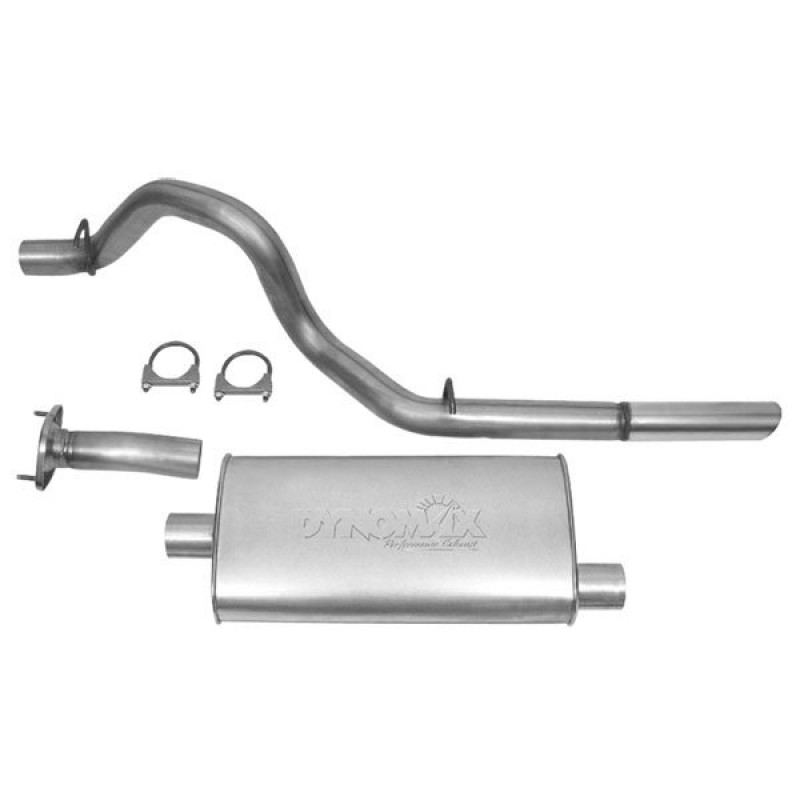 Dynomax Single 2.5" Super Turbo Cat-Back Exhaust System with 2.5" Tip and Muffler, Aluminized Steel