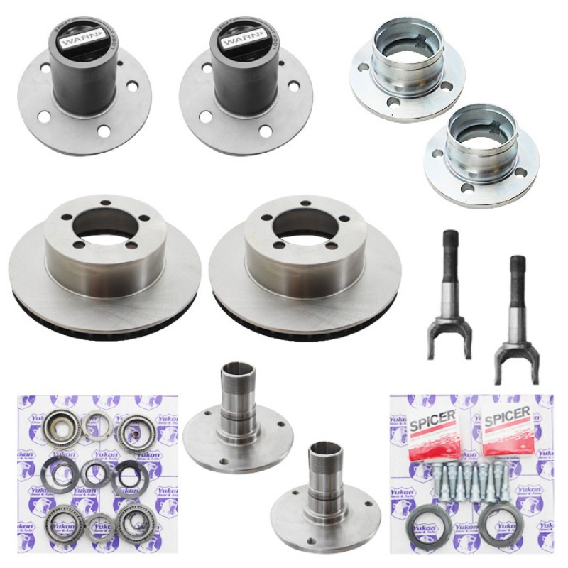 Spin Free Locking Hub Conversion Kit For Dana 30 Tj Xj Yj