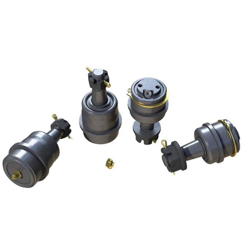 TeraFlex HD Replacement Upper & Lower Ball Joint Set, with Knurl (4-Pieces)