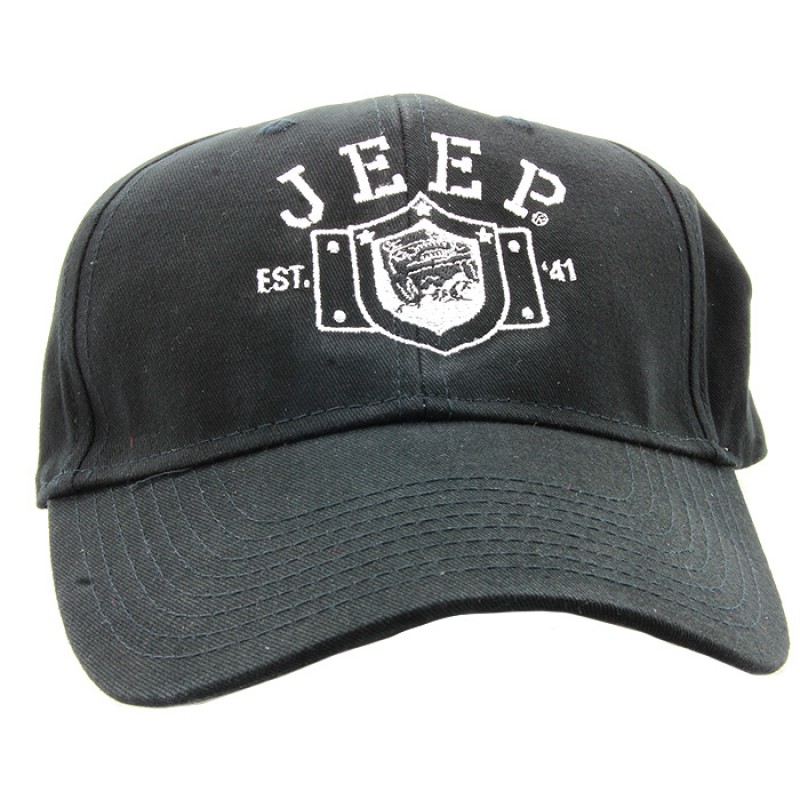 Jeep Cap with Crest, Est. 1941 - Black