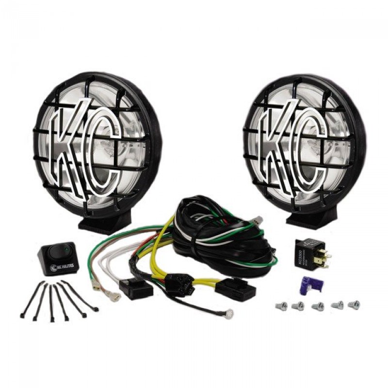 Kc Hilites 6 Apollo Pro Series 100w Halogen Long Range Light System With Stone Guards Black Pair Best Prices Reviews At Morris 4x4
