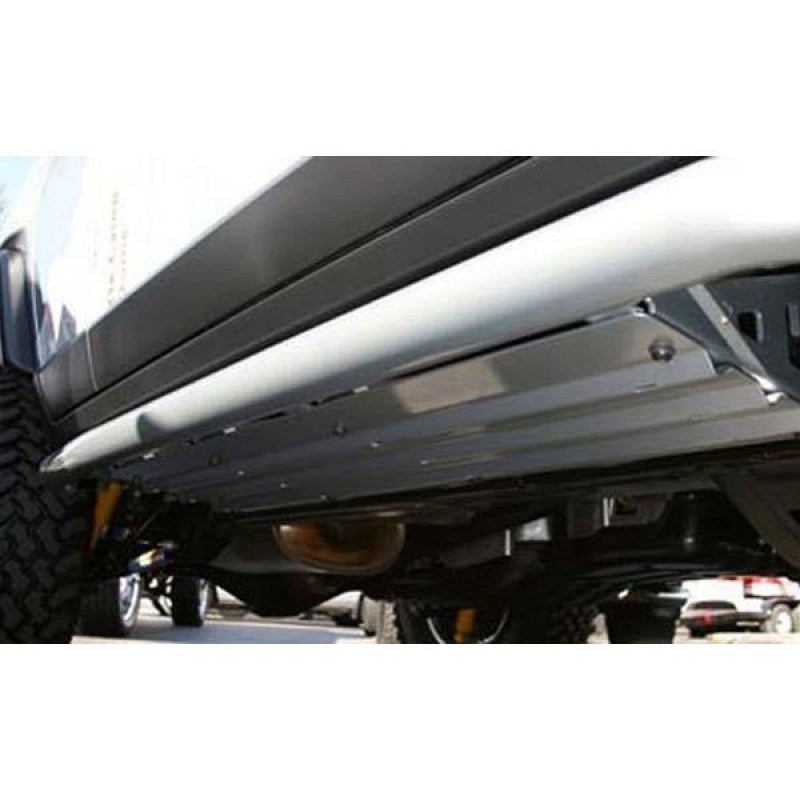 Arb Rock Slider Skid Plates Pair Black Powdercoat Morris 4x4