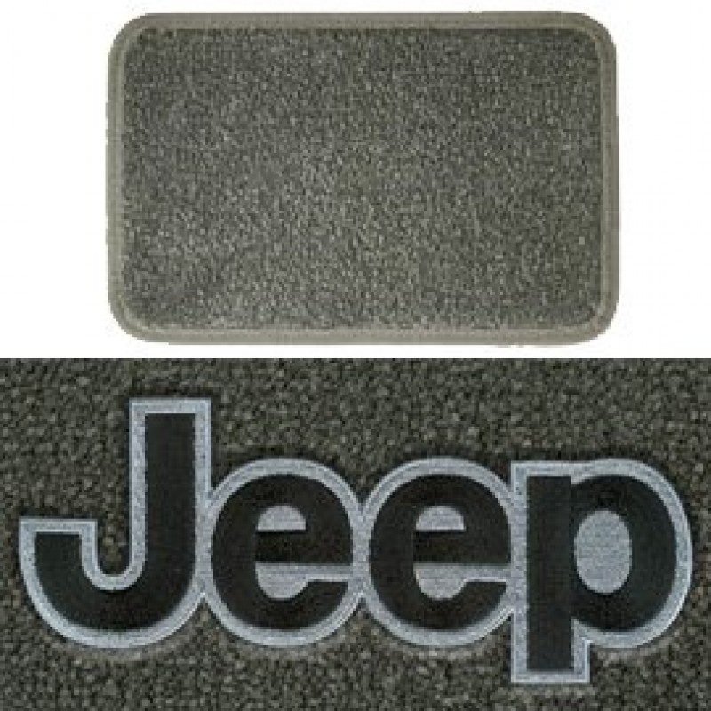 Ultimat Floor Mats 4 Piece Set* Gray With Black Jeep Logo