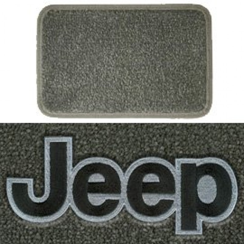 Ultimat Floor Mats 4 Piece Set Gray With Black Jeep Logo Morris 4x4