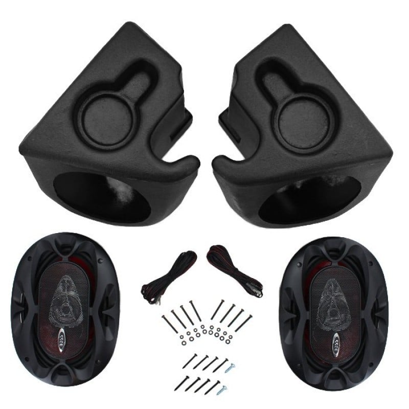 VDP Supreme Sound Wedges with 6" Speakers, Black - Pair