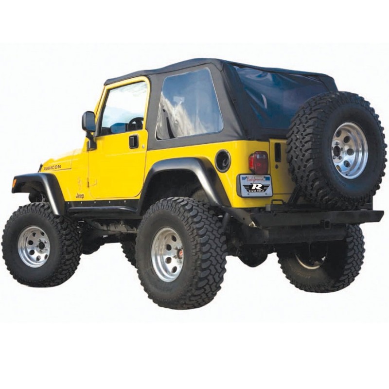Rampage Trail Top Frameless Soft Top Kit With Tinted Windows Black Diamond Best Prices Reviews At Morris 4x4