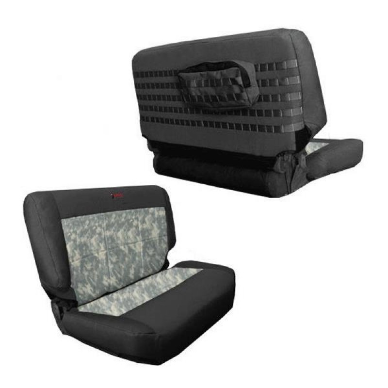 Bartact Supreme Rear Bench Seat Cover Black And Acu Camo Best