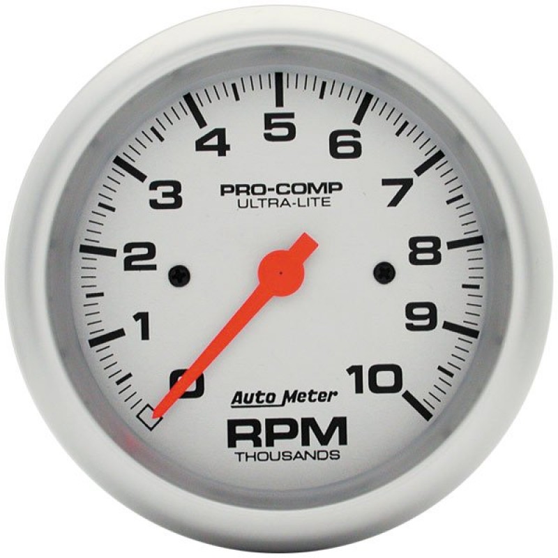 Auto Meter 3-3/8" Tachometer, 10,000 Rpm, In-Dash, Ultra-Lite