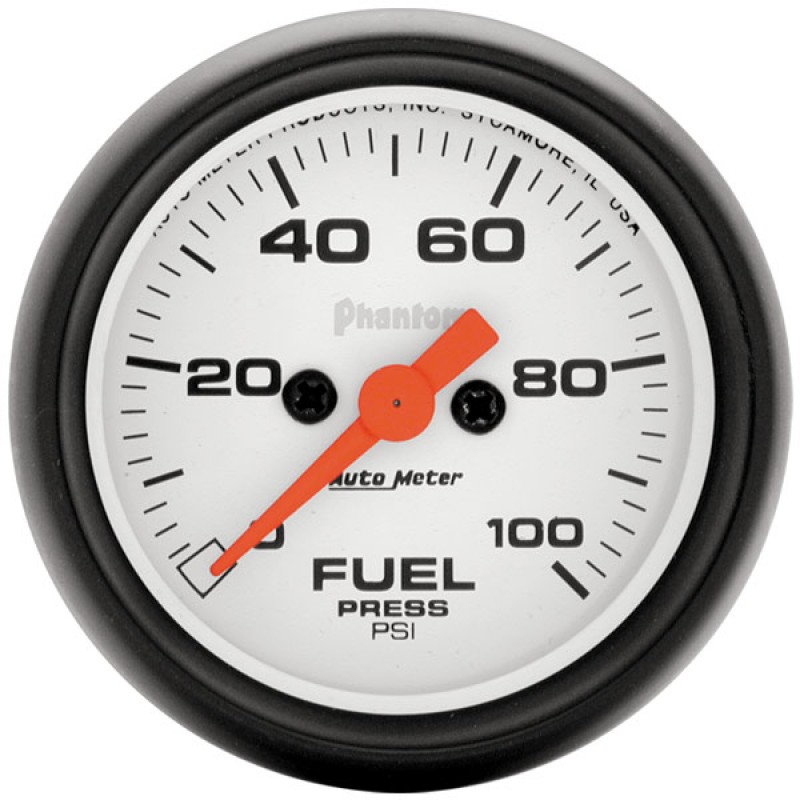 Auto Meter 2" Fuel Pressure, With Out Peak & Valley, Phantom Series Gauge