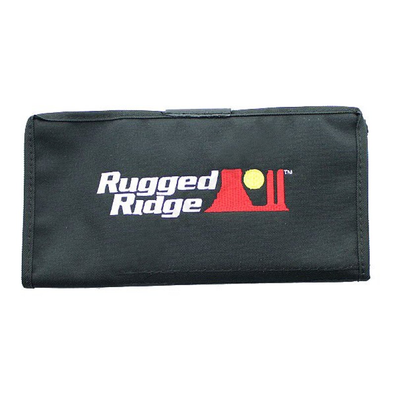 Rugged Ridge Off-Road Organizer With Ebroidered Logo - Black