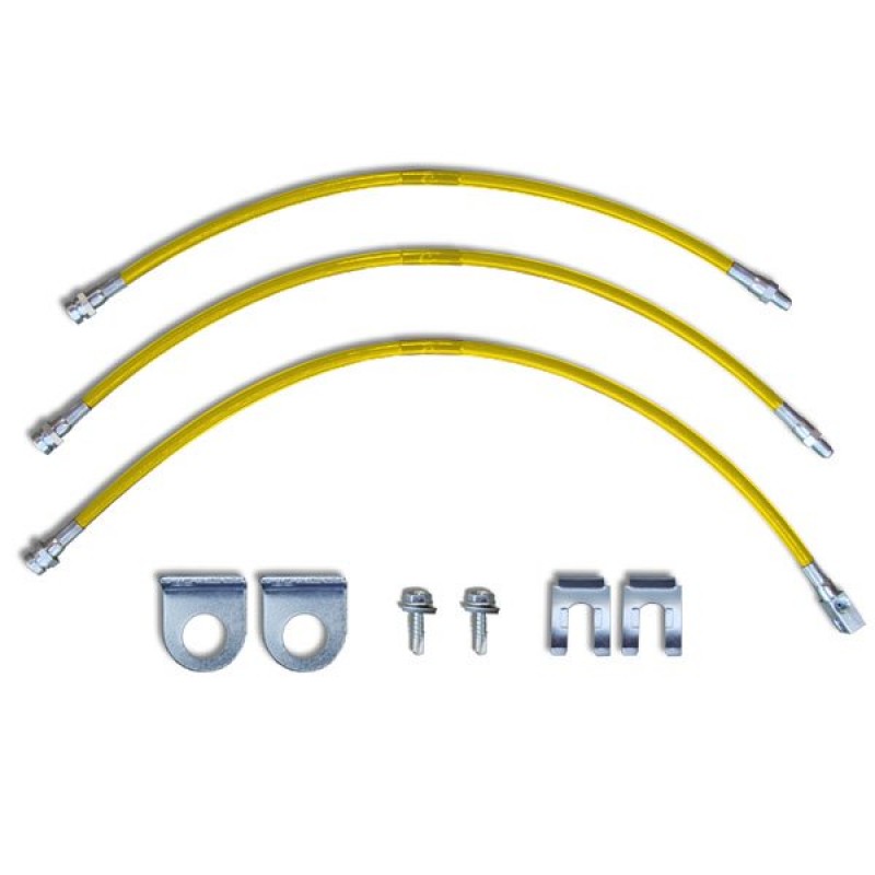 Crown Performance Extended Brake Lines Kit 4-5", Yellow