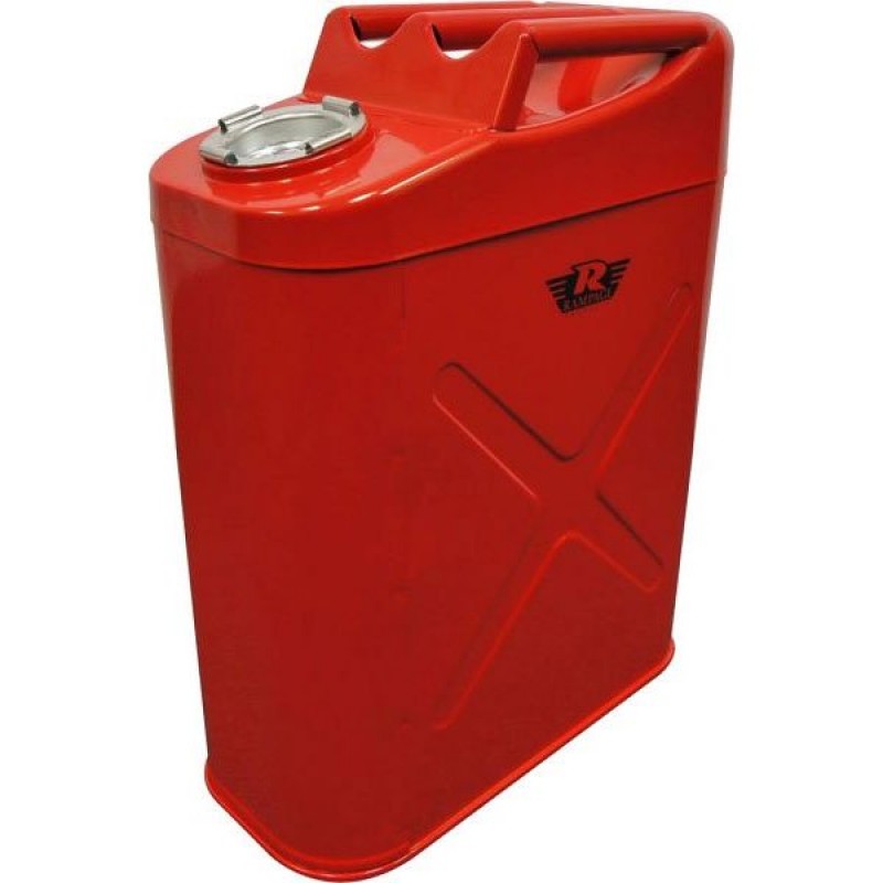 Rampage Utility Storage Box, Metal, Lockable Gerry Can, Red