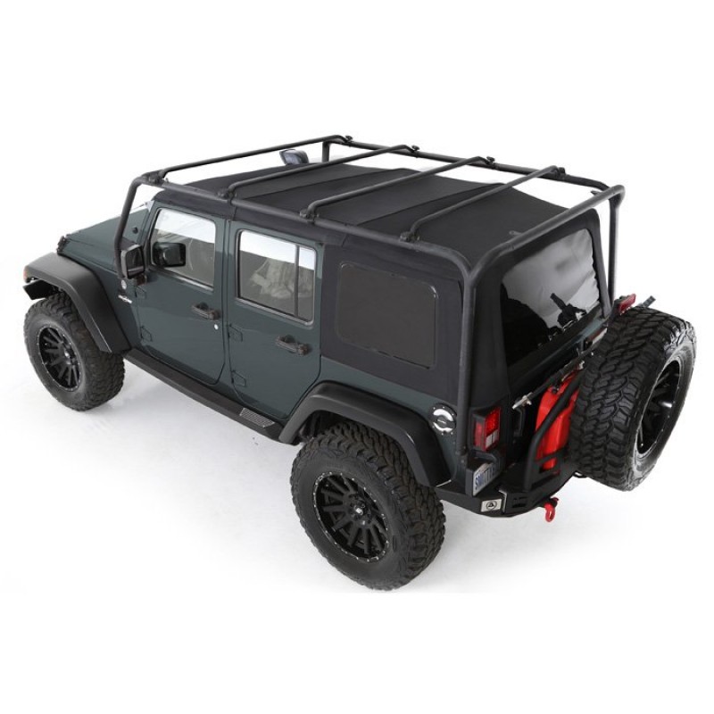 Smittybilt SRC Roof Rack, Steel Tubing - Textured Black
