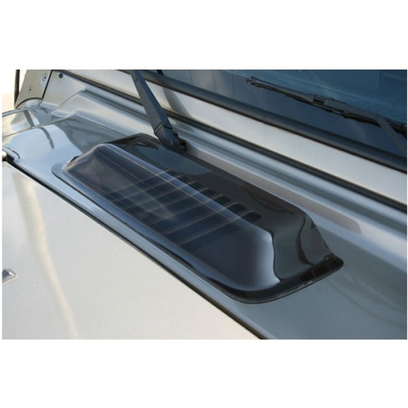 Rugged Ridge Cowl Vent Air Scoop, Plastic - Smoke