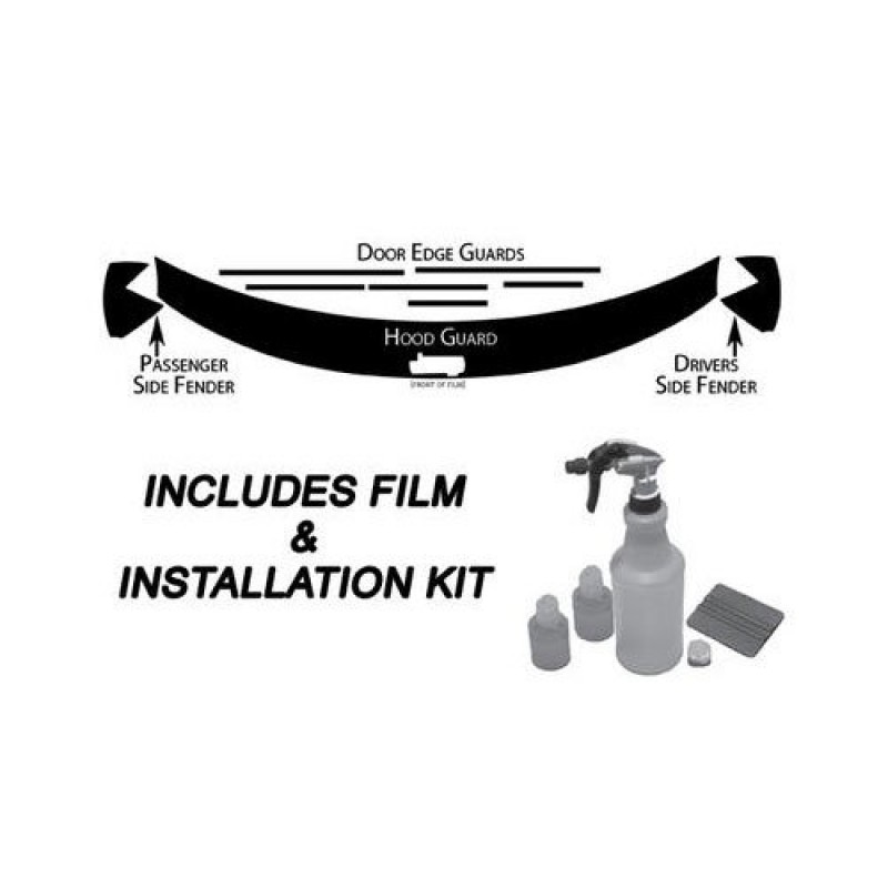 Husky Liners Shield Hood And Door Edge Guard Paint Protection - Film & Install Kit