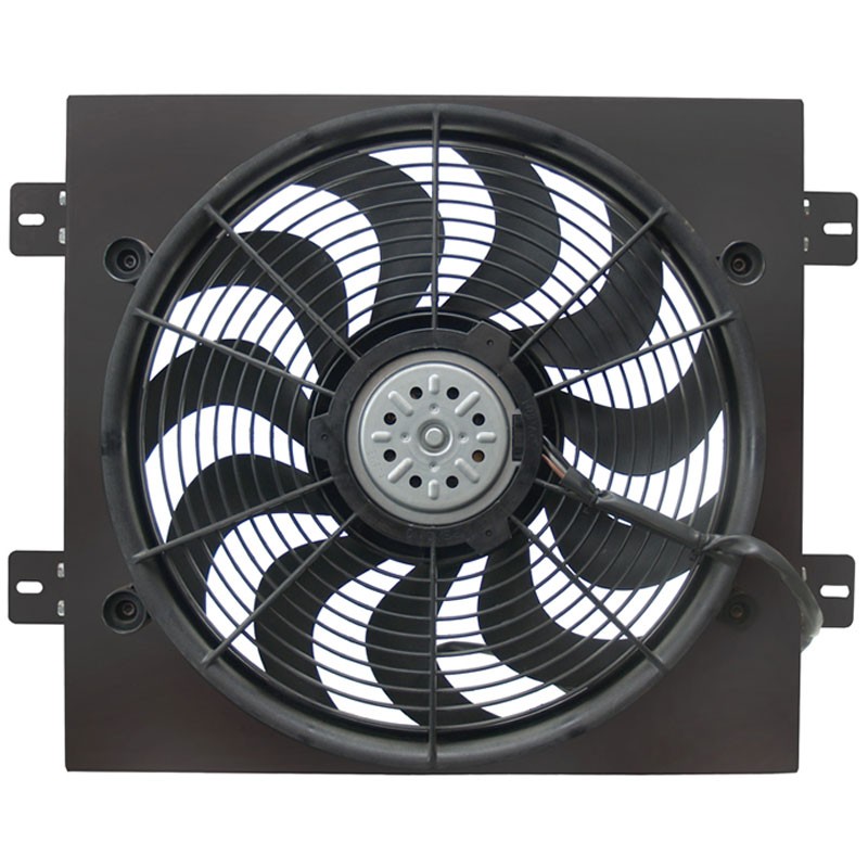 Derale Performance Electric Cooling Fan Kit Black Powder Coat Best Prices Reviews At Morris 4x4