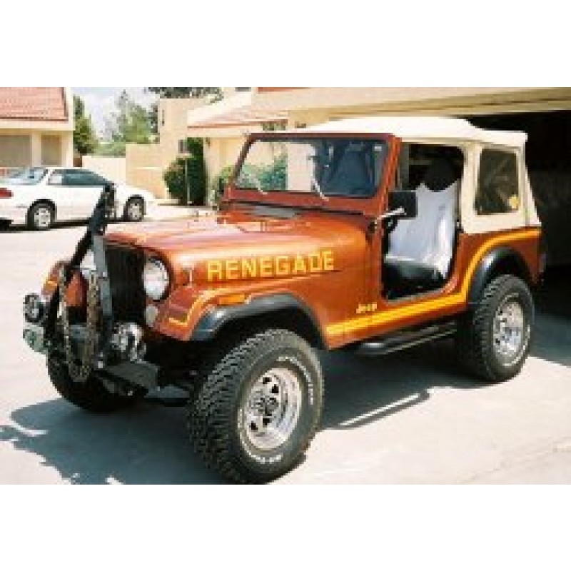 Decal Renegade Kit W Hood Side Stripe Orange Best Prices Reviews At Morris 4x4
