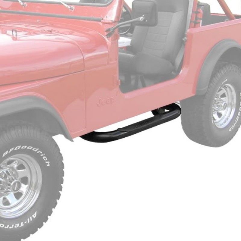 Rugged Ridge Nerf Bars, Powder Coated Black - Pair