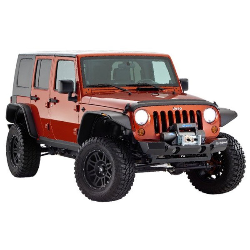 Bushwacker Flat Style Fender Flares, Black - Set of 4 | Best Prices &  Reviews at Morris 4x4