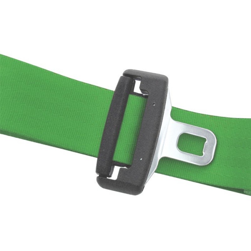 Seat Belt Solutions Front 3-Point Retractable Seat Belt, Lime Green - Pair