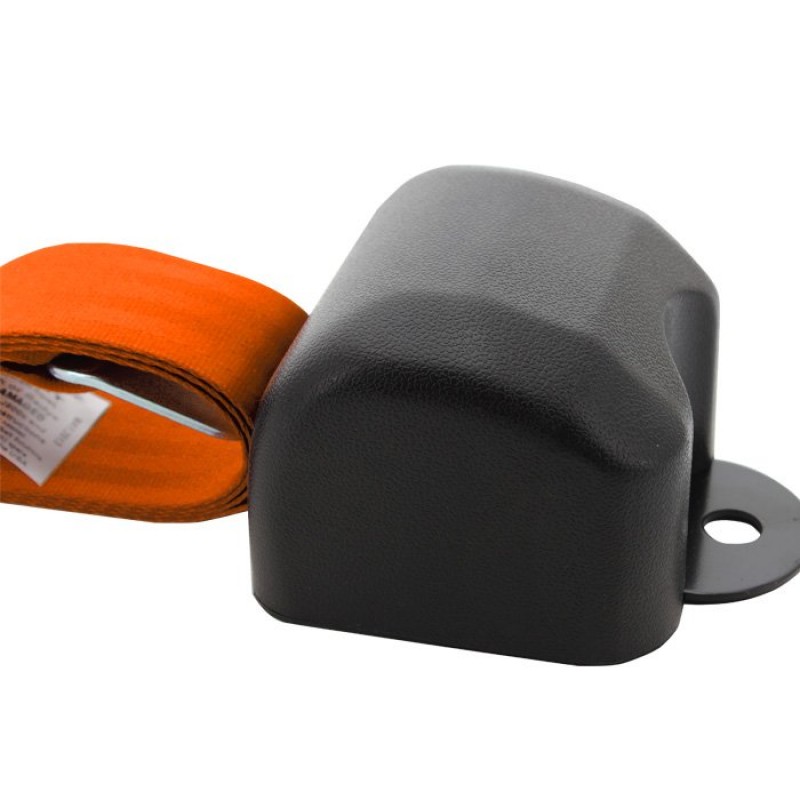 Seat Belt Solutions Front 3-Point Retractable Seat Belt, Orange - Pair