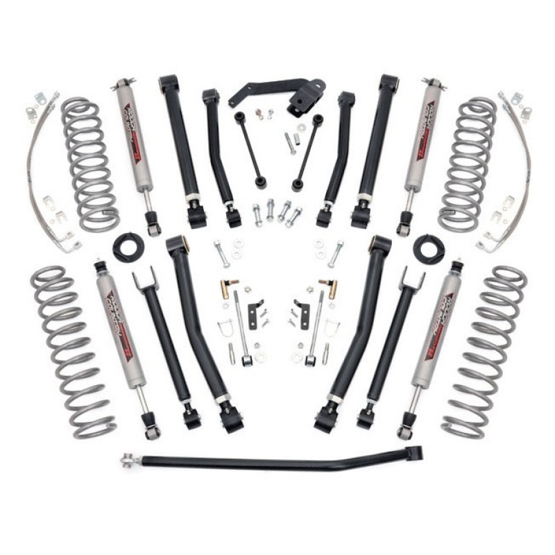 Rough Country 4" X-Series Suspension Lift Kit with N3 Shocks for Jeep Wrangler Unlimited JK