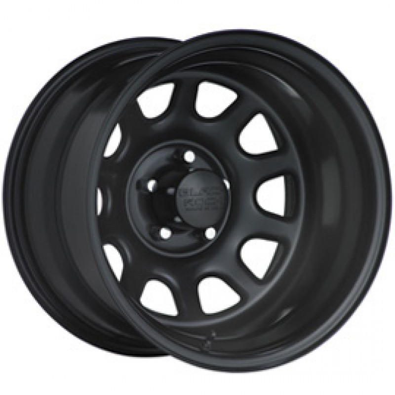 Black Rock Steel Wheel 942 Type D - 16x8" - Bolt Pattern 5x5.5" - Back Spacing 5" - Satin Black