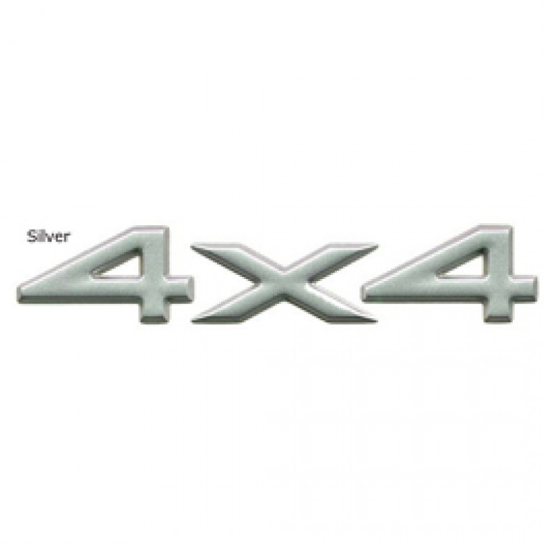 MOPAR 4X4 Decal, Silver