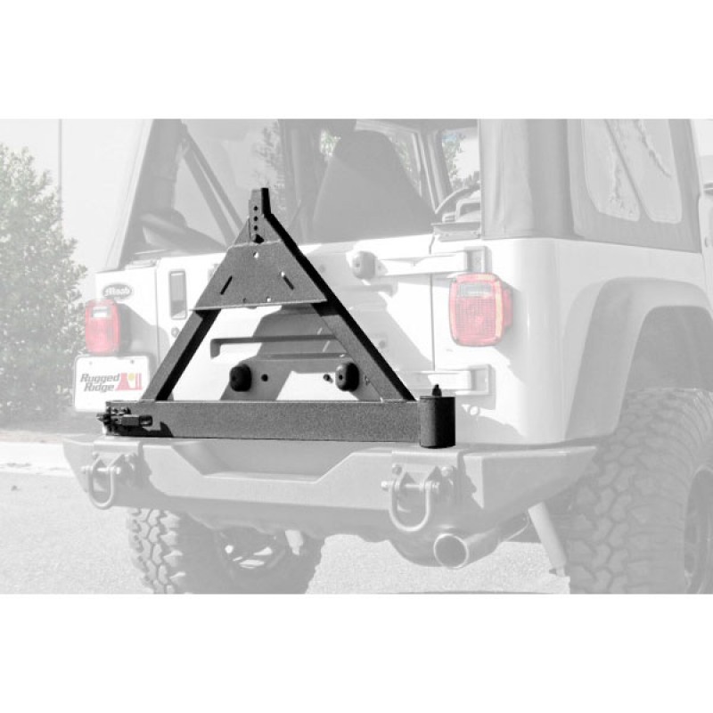 Rugged Ridge Tire Carrier Mount Add On For Xhd Rear Bumper Textured Black Best Prices Reviews At Morris 4x4