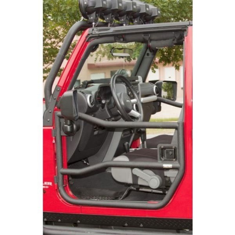 Rugged Ridge Front Tube Doors Textured Black Pair Best Prices Reviews At Morris 4x4