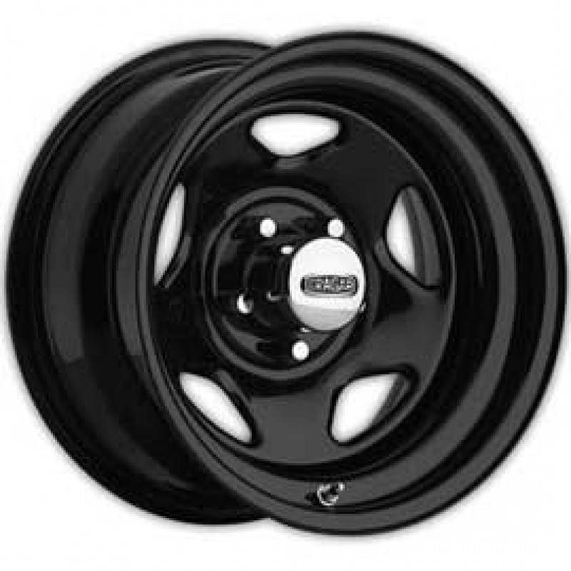 Cragar Series 365 V-5 Steel Wheel - 15x10" - Bolt Pattern 5x5.5" - Back Spacing 3.75" - Black