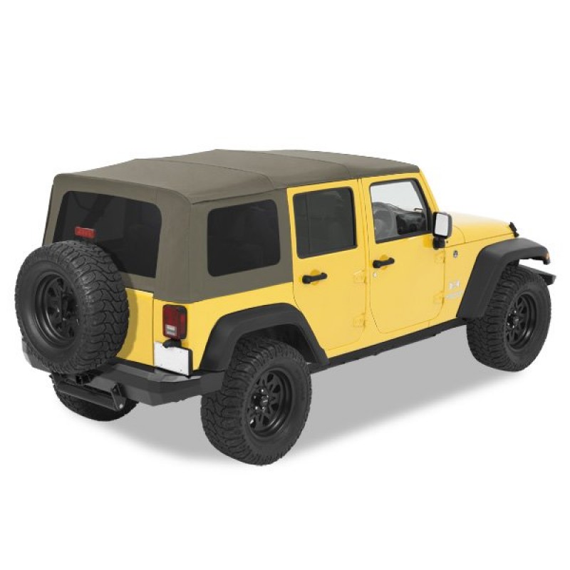Pavement Ends Replay Soft Top with Tinted Side and Rear Windows, No Doors, Khaki Diamond