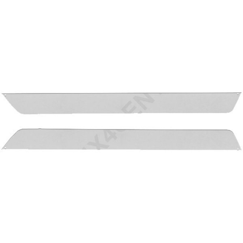 Warrior Sideplates without Front Cutout, Smooth Polished Aluminum - Pair