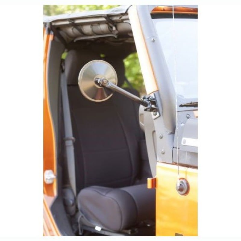 Rugged Ridge Quick Release Mirror Relocation Kit Powder Coated Black Pair Best Prices Reviews At Morris 4x4