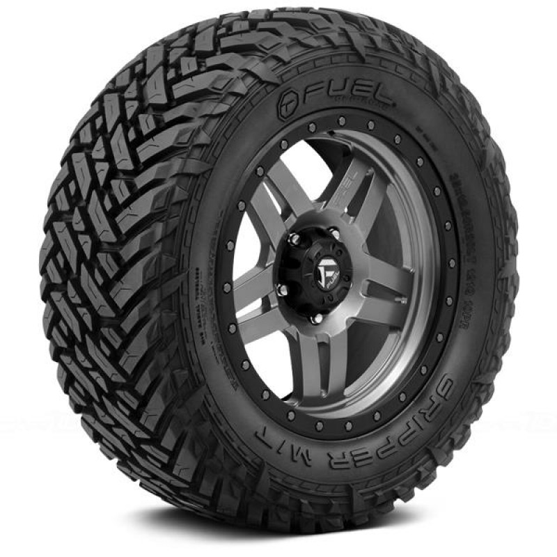 Fuel Off-Road Mud Gripper M/T Tire, Sold Individually - 35X12.50R20