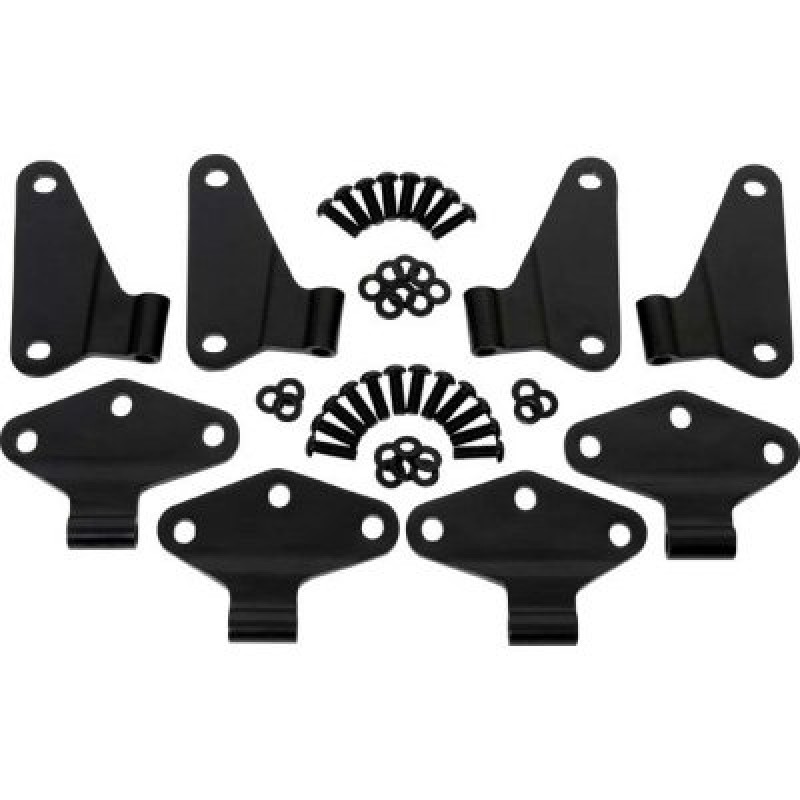 Kentrol Body Door Hinge Set, Black Powder Coated Stainless Steel - 8 Pieces