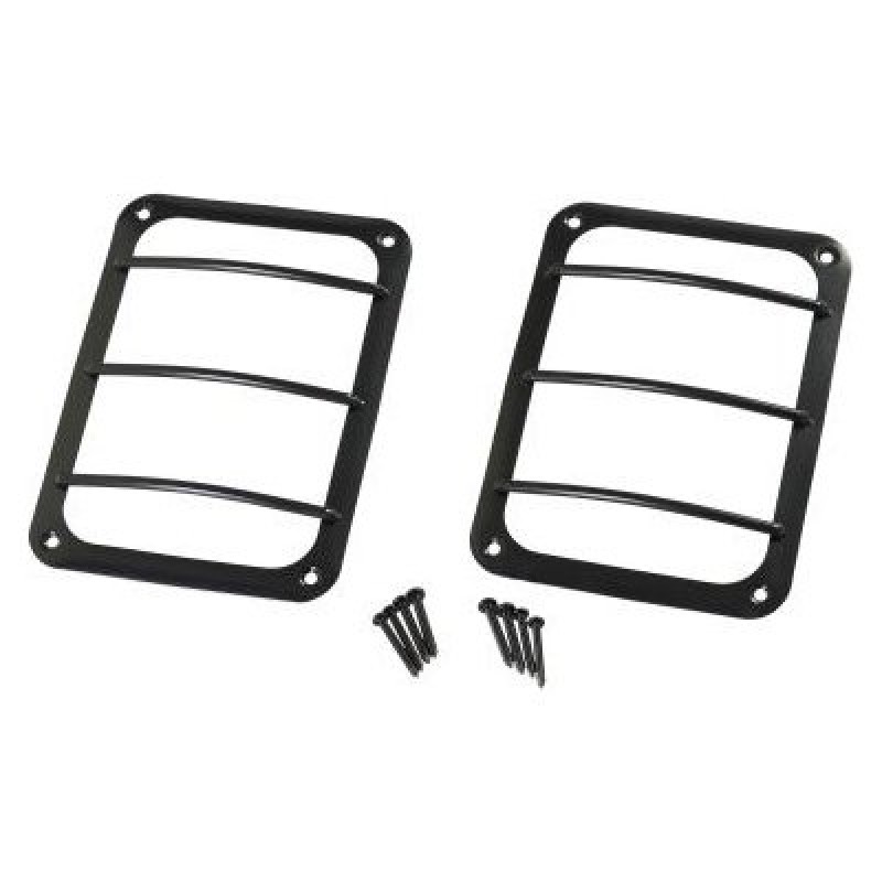 Kentrol Black Powder Coated Stainless Steel Tail Light Guards (Pair)