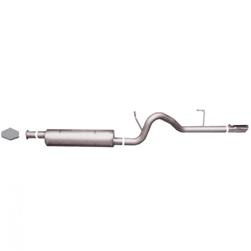 Gibson Cat-Back Performance Exhaust System, Single Straight Rear - Stainless