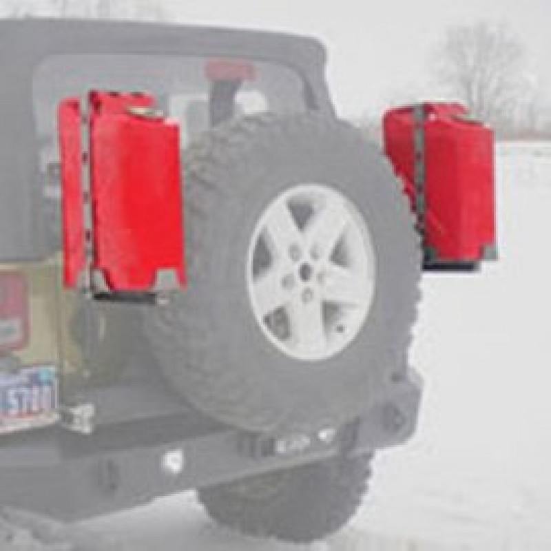 LoD Generation 3 Bolt-on Jerry Can Mounts, Bare Steel - Pair