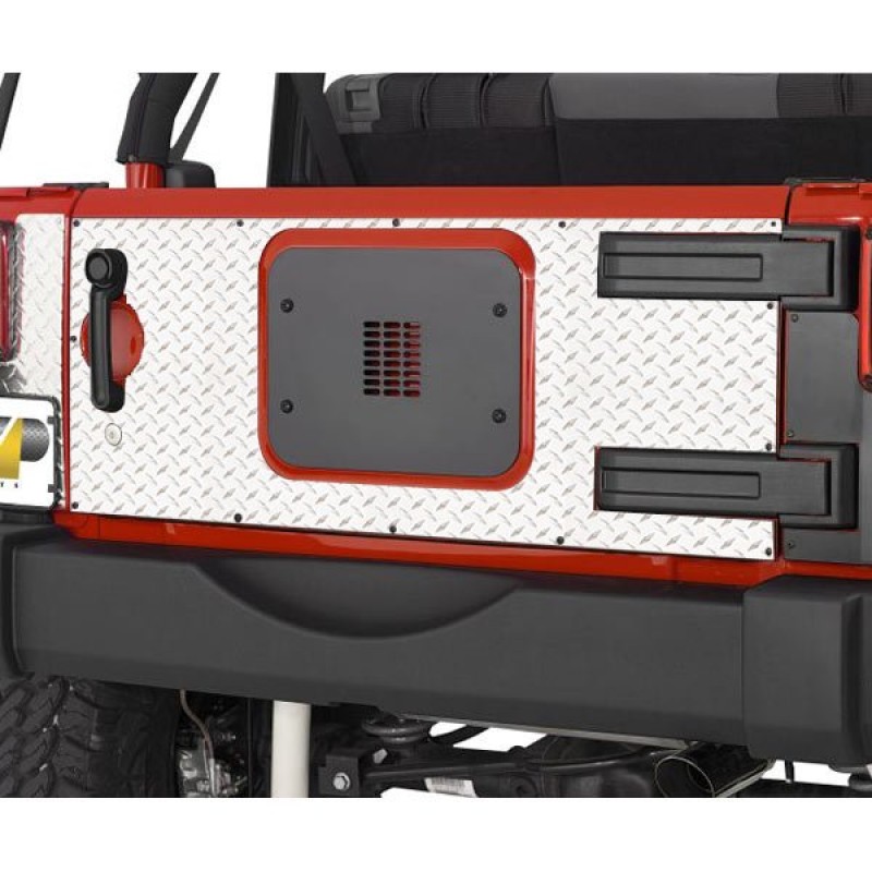 Warrior Tailgate Cover, Outer Only and without Center - Polished Diamond Plate