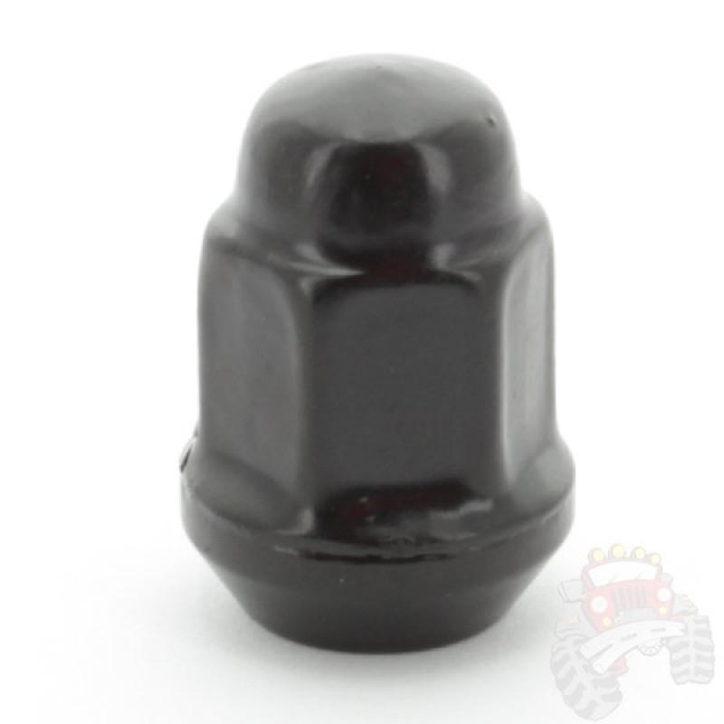 Crown Black Lug Nut, 1/2"-20 - Sold Individually