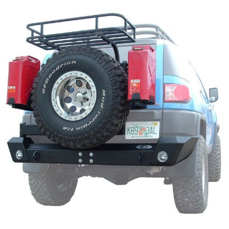 LoD Rear Bumper with Tire Carrier - Textured Black